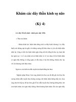 Khám các dây thần kinh sọ não (Kỳ 4) potx