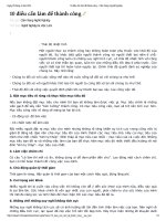 10 điều cần làm để thành công - cẩm nang nghề nghiệp