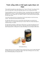 Nước uống sôđa có thể ngăn ngừa được sỏi thận pot