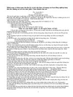 Một vài chuyên đề ôn thi DH lớp 11