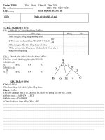 KIỂM TRA MỘT TIẾT CHƯƠNG 3 HÌNH HỌC 8