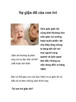 Sự giận dữ của con trẻ doc