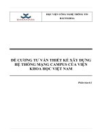 ĐỀ CƯƠNG TƯ VẤN THIẾT KẾ XÂY DỰNG HỆ THỐNG MẠNG CAMPUS