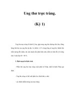 Ung thư trực tràng. (Kỳ 1) docx