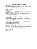 ĐÊ CƯƠNG ÔN TẬP HÌNH CH III