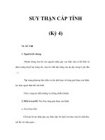 SUY THẬN CẤP TÍNH (Kỳ 4) doc