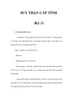 SUY THẬN CẤP TÍNH (Kỳ 3) docx
