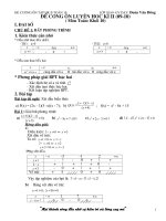 Đề Cương Ôn Tập HKII-Toán 10