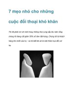 7 mẹo nhỏ cho những cuộc đối thoại khó khăn docx