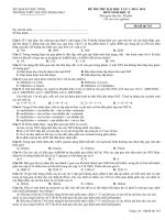 đề thi thử đại học môn sinh học 2014 bắc ninh.