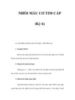 NHỒI MÁU CƠ TIM CẤP (Kỳ 6) doc