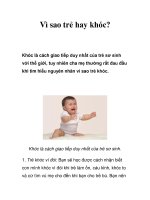Vì sao trẻ hay khóc? pdf