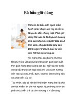 Bà bầu giữ dáng ppt