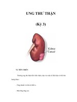 UNG THƯ THẬN (Kỳ 3) docx