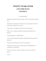 LUYỆN ĐỌC TIẾNG ANH QUA CÁC TÁC PHẨM VĂN HỌC –TWENTY YEARS AFTER ALEXANDRE DUMAS CHAPTER 33 potx