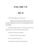 UNG THƯ VÚ (Kỳ 3) potx