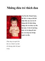 Những đứa trẻ thích đau pot