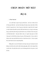 CHẨN ĐOÁN MỜ MẮT (Kỳ 4) pot