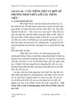 Chuyen de chua loi cau tv