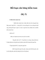 Rối loạn cân băng kiềm toan (Kỳ 5) pot