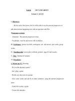 Giáo án Tiếng anh lớp 6 - Unit 8: OUT AND ABOUT - Lesson 2 ( A2-A3) pot