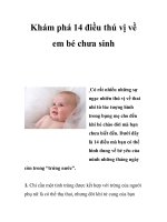 Khám phá 14 điều thú vị về em bé chưa sinh ppsx