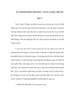 SUY DINH DƯỠNG PROTEIN - NĂNG LƯỢNG TRẺ EM (Kỳ 7) pptx