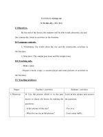 Anh văn 7 - Unit fifteen: Going out - Phần 4 potx