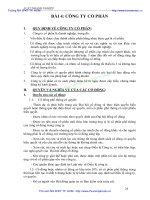 bài giảng luật doanh nghiệp - bài 4  công ty cổ phần