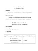 Anh văn lớp 7 - Unit seven: The world of work. B/ The worker. ( B4+ B5 ) pps