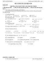 ĐỀ CƯƠNG ÔN TẬP THI HK II