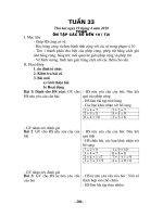 GA Lớp 1 Tuần 33