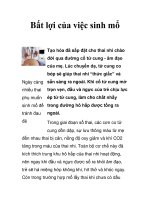 Bất lợi của việc sinh mổ doc