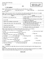 Kiểm tra 1 tiết Sinh 7 HKII