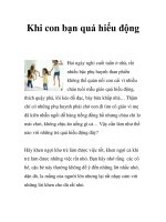 Khi con bạn quá hiếu động ppsx
