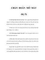 CHẨN ĐOÁN MỜ MẮT (Kỳ 5) pdf