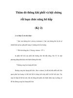 Thăm dò thông khí phổi và hội chứng rối loạn chức năng hô hấp (Kỳ 2) potx