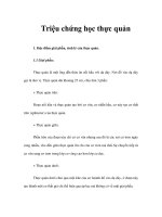 Triệu chứng học thực quản pptx