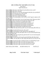 ĐỀ CƯƠNG ÔN TẬP MÔN CƠ LÝ ĐÁ doc