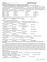 kiểm tra 1 tiết lớp 10 bài 3