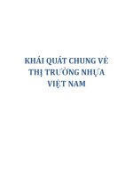 KHÁI QUÁT CHUNG VỀ THỊ TRƯỜNG NHỰA VIỆT NAM pps
