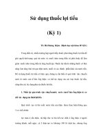 Sử dụng thuốc lợi tiểu (Kỳ 1) ppt