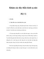Khám các dây thần kinh sọ não (Kỳ 1) docx