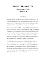 LUYỆN ĐỌC TIẾNG ANH QUA CÁC TÁC PHẨM VĂN HỌC –TWENTY YEARS AFTER ALEXANDRE DUMAS CHAPTER 75 pptx