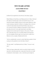 LUYỆN ĐỌC TIẾNG ANH QUA CÁC TÁC PHẨM VĂN HỌC –TEN YEARS AFTER ALEXANDRE DUMAS CHAPTER 3 ppt