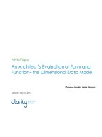 Architects examination of form and function the dimensional model