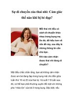 Sự di chuyển của thai nhi: Cảm giác thế nào khi bị bé đạp? potx