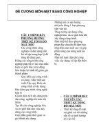 Đề cương môn mặt bằng công nghiệp ppsx