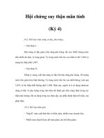 Hội chứng suy thận mãn tính (Kỳ 4) potx