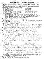 Câu hỏi trắc nghiệm chương DAO ĐỘNG CƠ